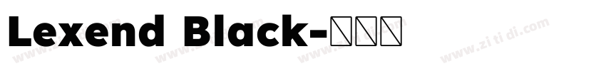 Lexend Black字体转换